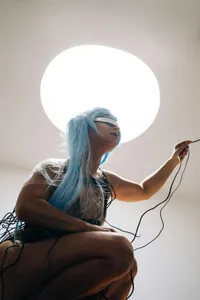 Portrait of a futuristic woman, representing the advanced nature of AI companions.