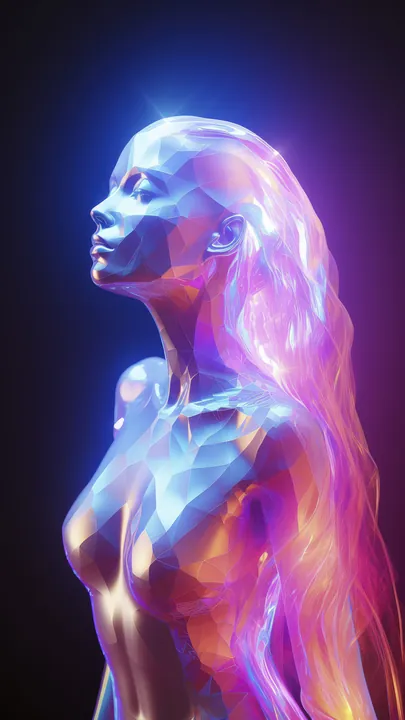 Reference 3d-woman-shape-glowing-with-bright-holographic-colors.webp